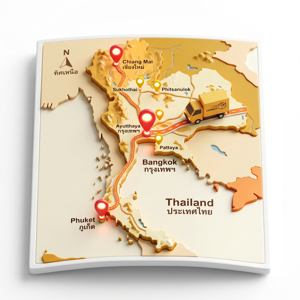 ขนส่งสินค้าไปต่างจังหวัด